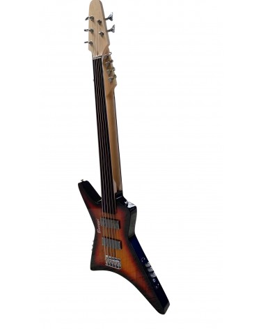 5 String Fretless Bass/ 7 String Lead Double Neck Busuyi Guitar Right