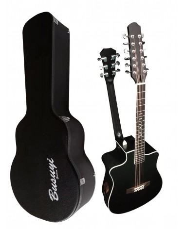 copy of 12/6 Strings Acoustic Electric, Double Sided Busuyi Guitar 2020 NPT With Case