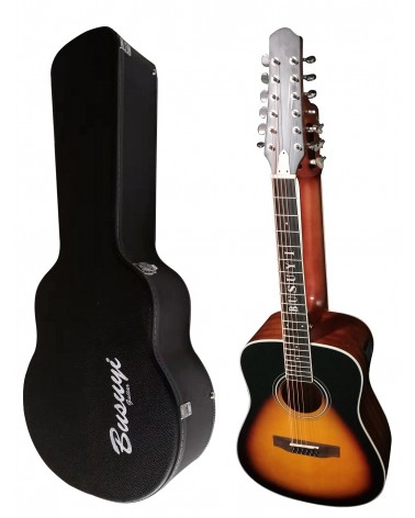 12/6 Strings Acoustic Electric, Double Sided Busuyi Guitar 2020 NPT With Case