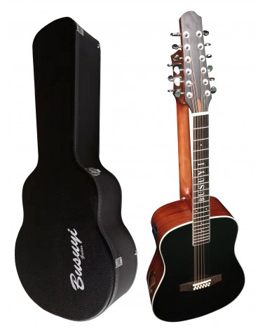 copy of 12/6 Strings Acoustic Electric, Double Sided Busuyi Guitar 2020 NPT With Case