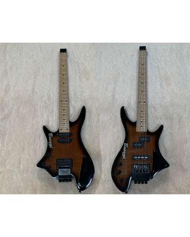copy of 4 String Bass/ 6 String Lead  Tremolo Headless Busuyi Guitar