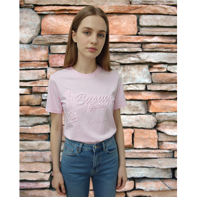 T-Shirt Embossed Pink