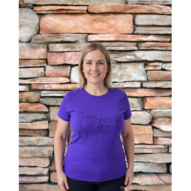T-Shirt Embossed Purple