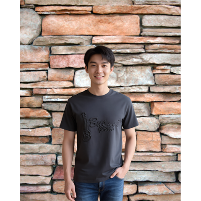 T-Shirt Embossed Black