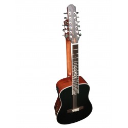 12 String / 6 String Acoustic/Electric Busuyi Guitar with XLR Input Onboard Tuner